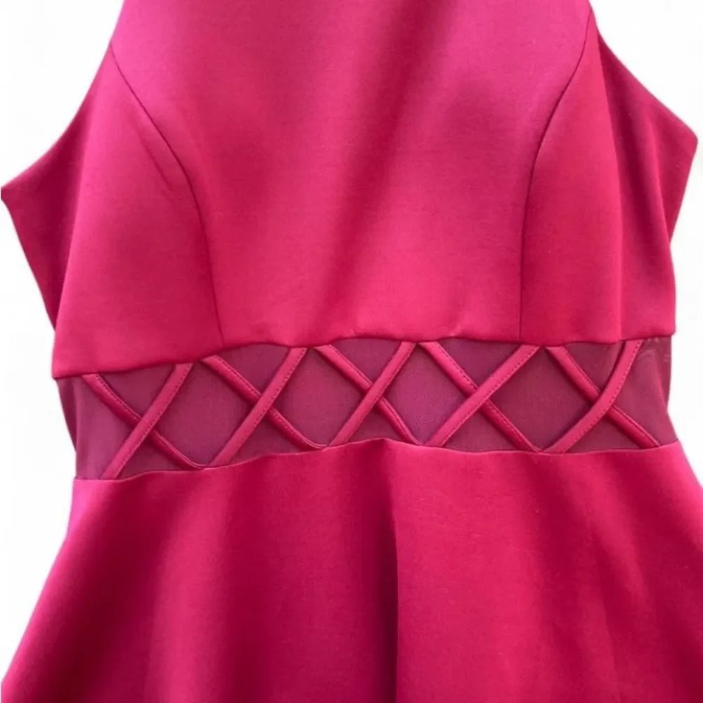 My Michelle Magenta Halter Dress - Picture 3 of 6